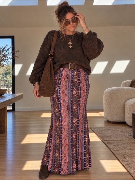 Earthbound Trading Co Dresses & Skirts - earthbound trading co maxi boho hippie countryside multicolor women's skirt XL